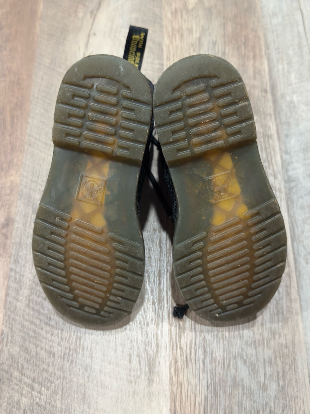 Dr. Martens Kids Youth Toddler Black Glitter Ankle Boots US Size 11 - Picture 7 of 8